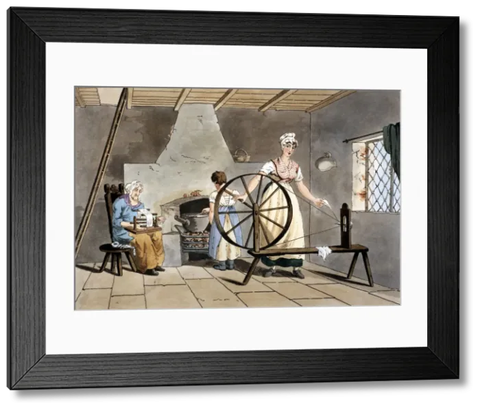 Framed Print : Three generations of women, 1814 Framed Print : Three generations of women, 1814