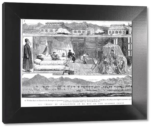 Europeans in a smallpox quarantine camp at El Tor, North Africa, 1884