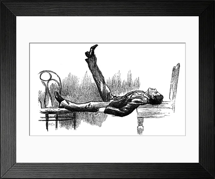 Framed Print : Hypnotised subject in a state of catalepsy, 1891 Framed Print : Hypnotised subject in a state of catalepsy, 1891