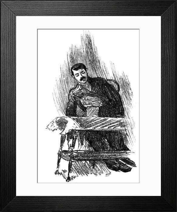 Framed Print : Subject going into a hypnotic trance, 1891 Framed Print : Subject going into a hypnotic trance, 1891