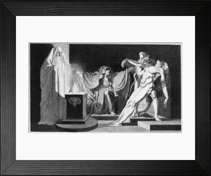 Framed Print : Saul and the Witch of Endor, 1792 Framed Print : Saul and the Witch of Endor, 1792