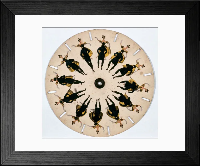 Framed Print : Fantascope disc, 1833. Artist: Thomas Mann Baynes Framed Print : Fantascope disc, 1833. Artist: Thomas Mann Baynes