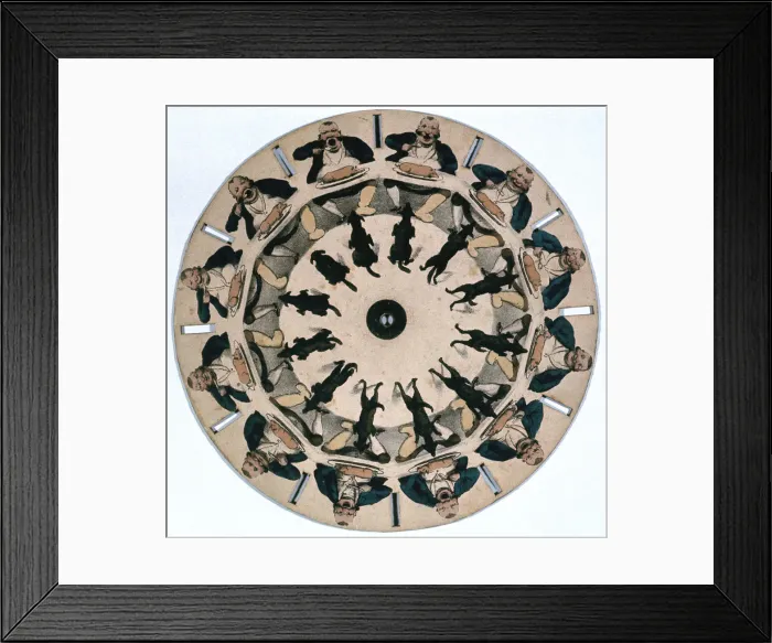 Framed Print : Fantascope disc, 1833. Artist: Thomas Mann Baynes Framed Print : Fantascope disc, 1833. Artist: Thomas Mann Baynes