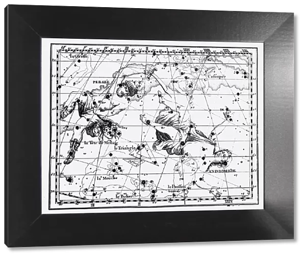 Map of stellar constellations, 1775