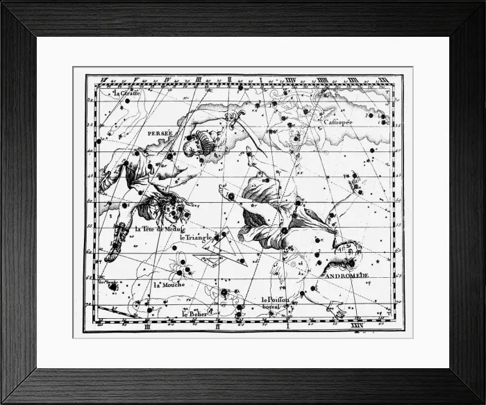 Framed Print : Map of stellar constellations, 1775 Framed Print : Map of stellar constellations, 1775