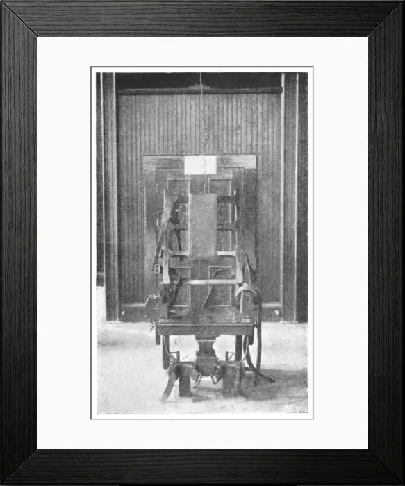 Framed Print : Electric chair, 1898
