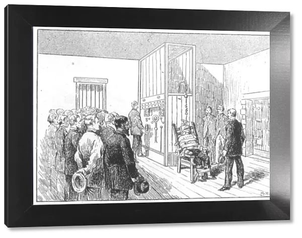 Execution of Kemmler, the first man to die in the electric chair, USA, 6 August 1890