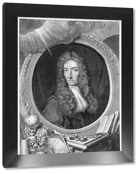 Robert Boyle, 17th century Irish chemist and physicist, 1739. Artist: George Vertue