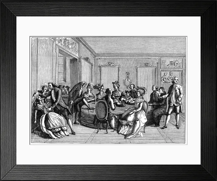 Framed Print : Mesmers tub, 1779 (1875) Framed Print : Mesmers tub, 1779 (1875)