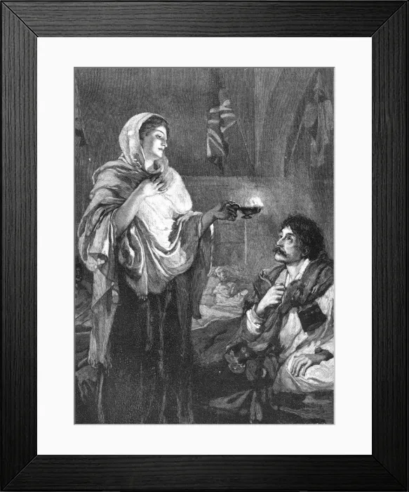 Framed Print : The Lady with the Lamp, c1880 Framed Print : The Lady with the Lamp, c1880