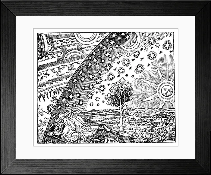 Framed Print : Reconstruction of a medieval conception of the universe, 19th century? Framed Print : Reconstruction of a medieval conception of the universe, 19th century?