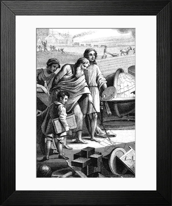 Framed Print : Pythagoras, Ancient Greek mathematician and philosopher, 6th century BC (1833) Framed Print : Pythagoras, Ancient Greek mathematician and philosopher, 6th century BC (1833)