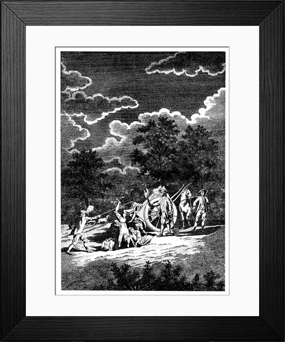 Framed Print : Burying victims of the Plague of London at night in multiple graves, 1665 Framed Print : Burying victims of the Plague of London at night in multiple graves, 1665