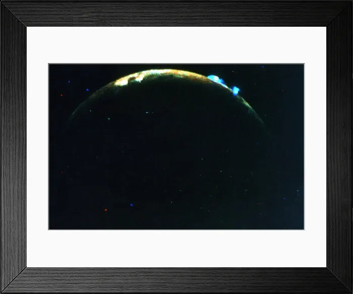 Framed Print : Volcanic eruption on Jupiters moon, lo, 1979 Framed Print : Volcanic eruption on Jupiters moon, lo, 1979