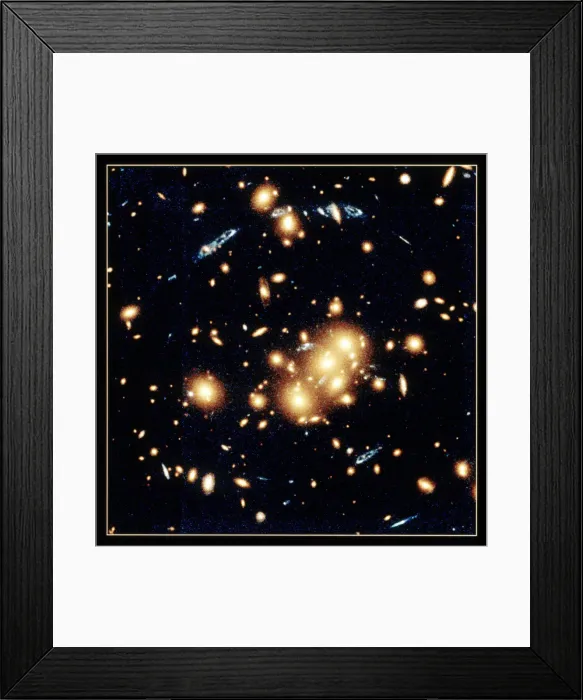 Framed Print : Gravitational lens in CL0024+1654 Artist: W Collet Framed Print : Gravitational lens in CL0024+1654 Artist: W Collet