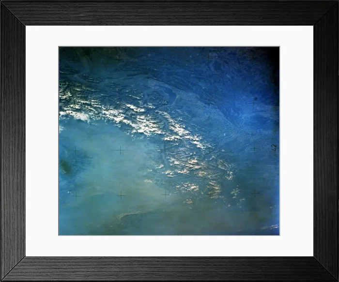 Framed Print : The Alps from space. NASA photograph Framed Print : The Alps from space. NASA photograph