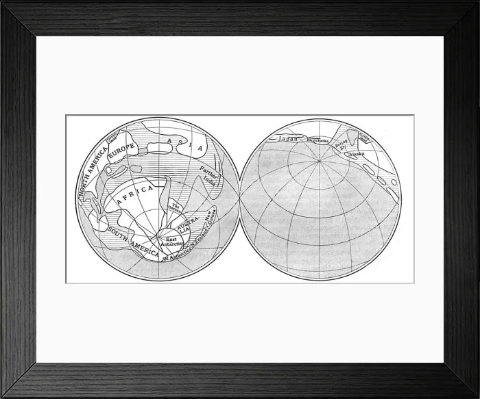 Framed Print : Diagram of the Earth during the Carboniferous period, 1922 Framed Print : Diagram of the Earth during the Carboniferous period, 1922