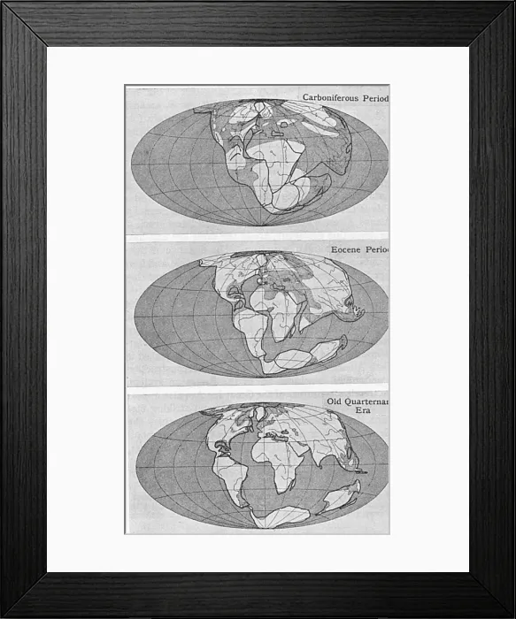 Framed Print : Theory of Continental Drift, 1922 Framed Print : Theory of Continental Drift, 1922