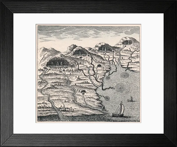Framed Print : Circulation of water between sea and mountains, 1665 Framed Print : Circulation of water between sea and mountains, 1665