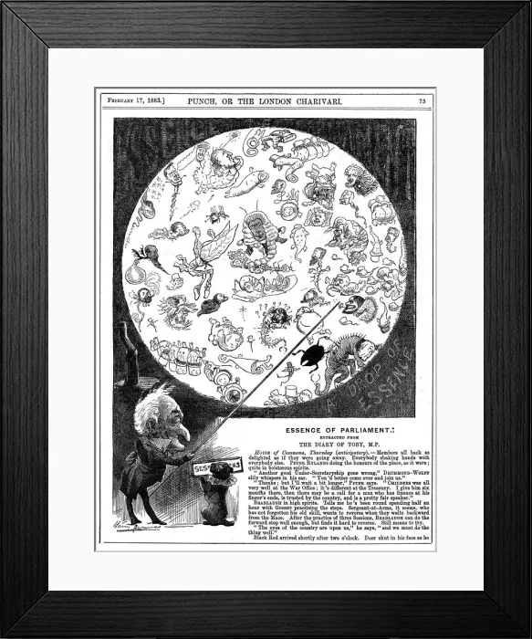 Framed Print : Essence of Parliament, 1883. Artist: Harry Furniss Framed Print : Essence of Parliament, 1883. Artist: Harry Furniss