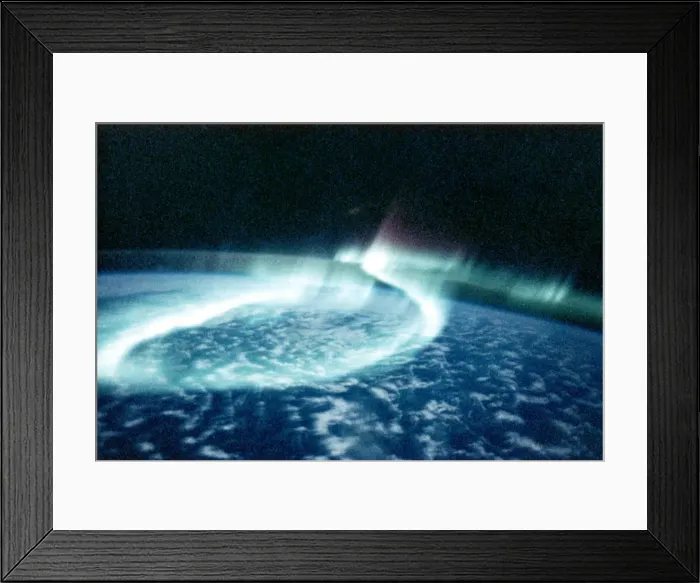 Framed Print : Aurora Borealis (Northern Lights) viewed from space Framed Print : Aurora Borealis (Northern Lights) viewed from space