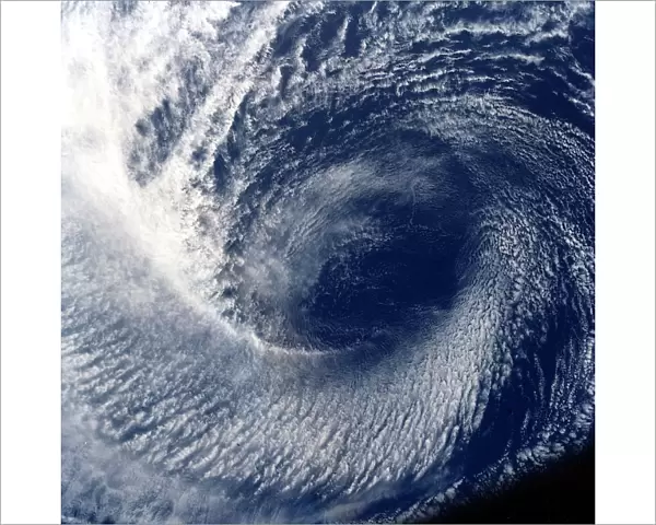Eye of tropical storm Blanca photographed between 17 and 24 June 1985