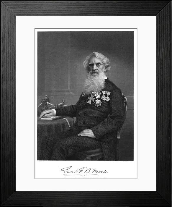 Framed Print : Samuel Finley Breese Morse, American artist and inventor, 1872 Framed Print : Samuel Finley Breese Morse, American artist and inventor, 1872