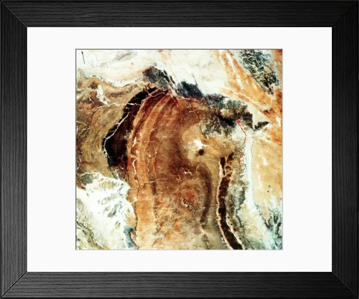Framed Print : Satellite photograph of Great Namaland, Namibia, 1972 Framed Print : Satellite photograph of Great Namaland, Namibia, 1972