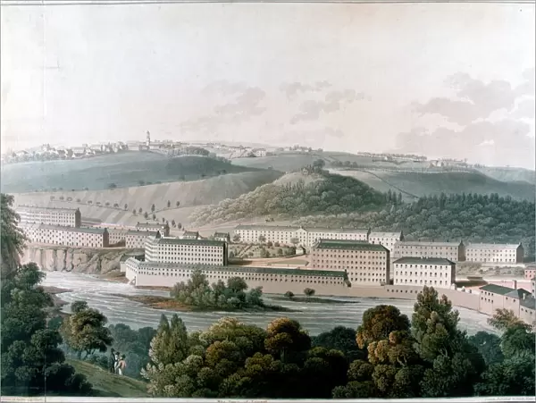 New Lanark Mills, Scotland, c1815
