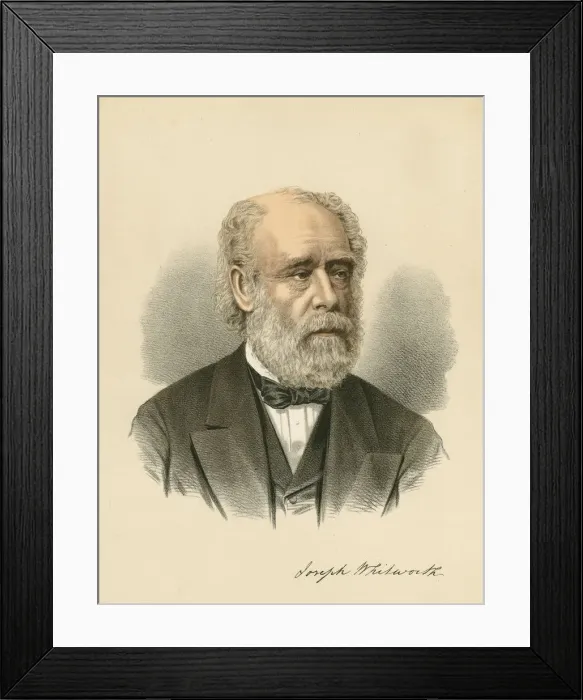 Framed Print : Joseph Whitworth, British engineer and inventor, c1880 Framed Print : Joseph Whitworth, British engineer and inventor, c1880