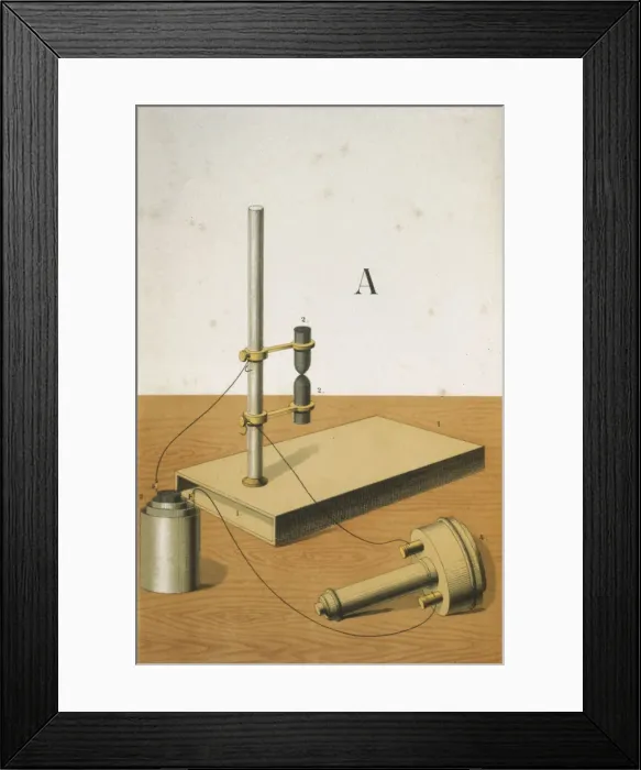 Framed Print : Carbon microphone, 1882 Framed Print : Carbon microphone, 1882