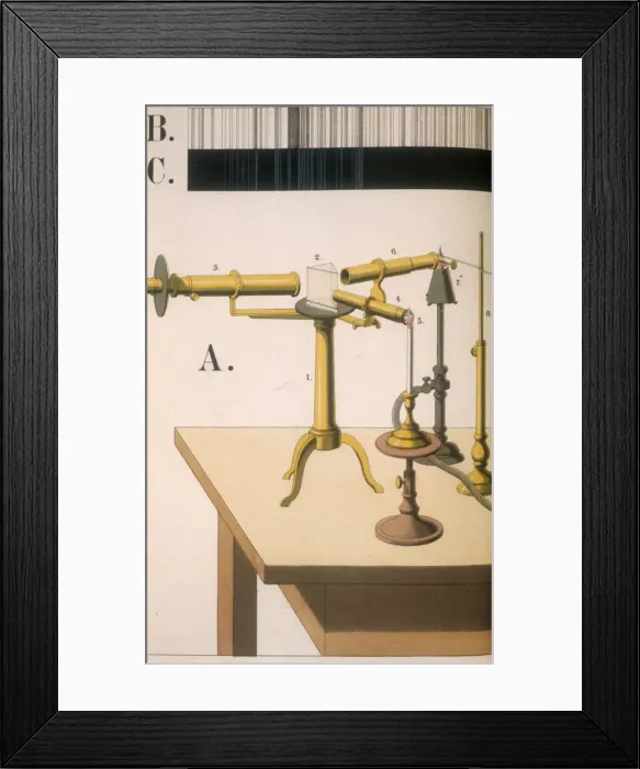 Framed Print : Spectroscope, 1882 Framed Print : Spectroscope, 1882