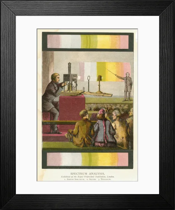 Framed Print : Spectrum analysis, 1873 Framed Print : Spectrum analysis, 1873