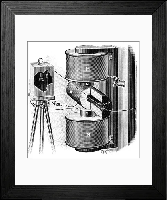 Framed Print : Apparatus used by Pierre and Marie Curie in their research into radium, 1904 Framed Print : Apparatus used by Pierre and Marie Curie in their research into radium, 1904