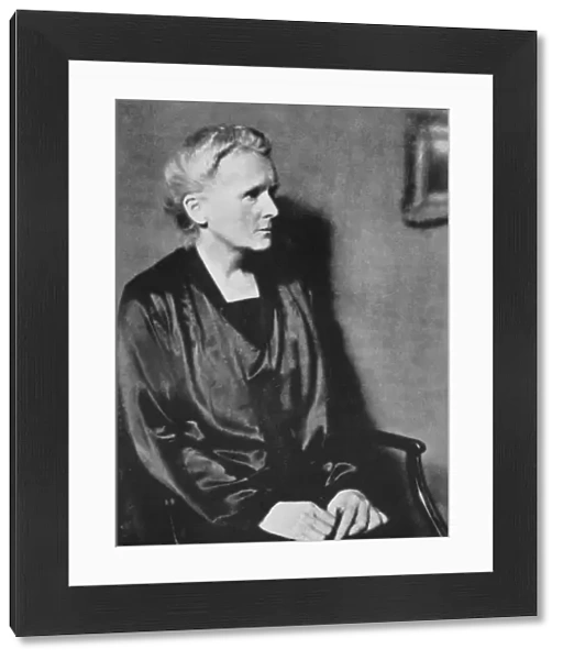 Marie Curie, Polish-born French physicist, 1929