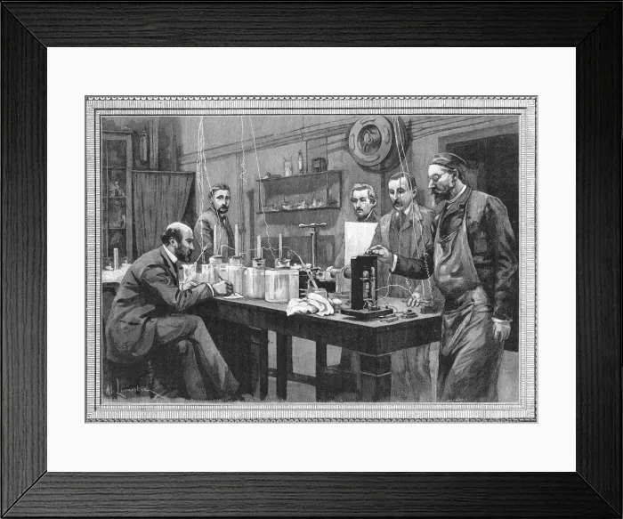 Framed Print : Physics research laboratory at the Sorbonne, Paris 1895 Framed Print : Physics research laboratory at the Sorbonne, Paris 1895