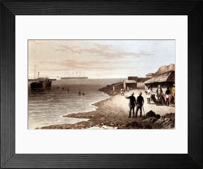 Framed Print : Laying of the telegraph cable across the Indian Ocean between Bombay and Aden, 1870 Framed Print : Laying of the telegraph cable across the Indian Ocean between Bombay and Aden, 1870