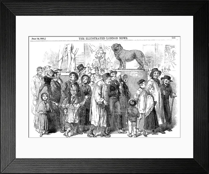 Framed Print : Agricultural workers and their families at the Great Exhibition of 1851 Framed Print : Agricultural workers and their families at the Great Exhibition of 1851