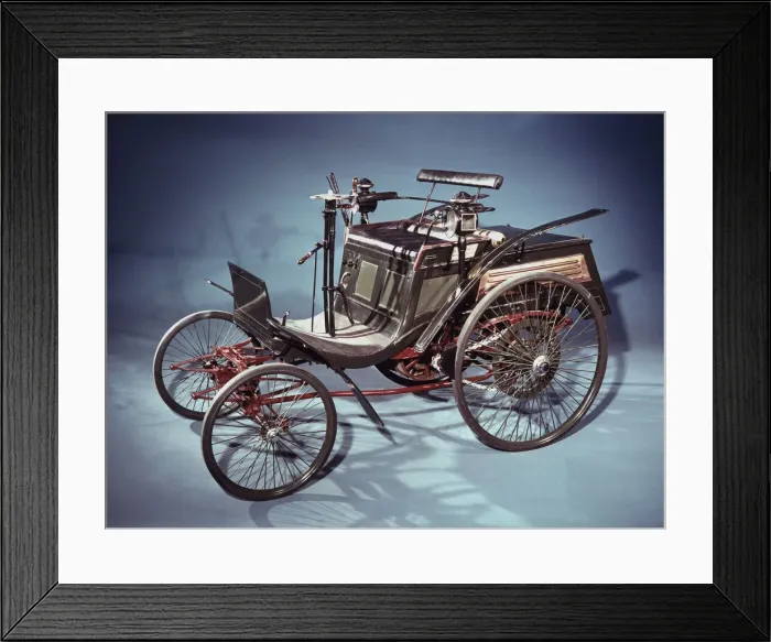 Framed Print : Rear-engined Benz Velo car, German, 1894 Framed Print : Rear-engined Benz Velo car, German, 1894
