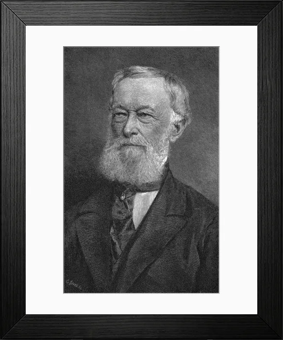 Framed Print : Alfred Krupp, German industrialist and armaments manufacturer, 1886 Framed Print : Alfred Krupp, German industrialist and armaments manufacturer, 1886