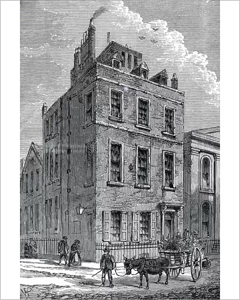 Sir Isaac Newtons house on the corner of Orange and St Martins Streets, London, c1880