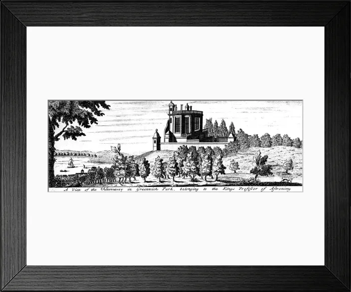 Framed Print : Flamsteed House in Greenwich Park, London, late 17th century Framed Print : Flamsteed House in Greenwich Park, London, late 17th century