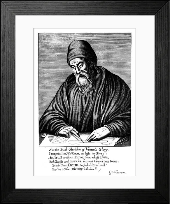 Framed Print : Euclid, Ancient Greek mathematician, 1661 Framed Print : Euclid, Ancient Greek mathematician, 1661
