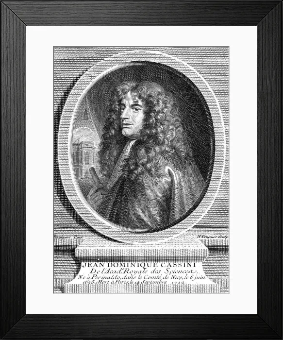 Framed Print : Jean-Dominique Cassini, Italian-born French astronomer, 1777 Framed Print : Jean-Dominique Cassini, Italian-born French astronomer, 1777