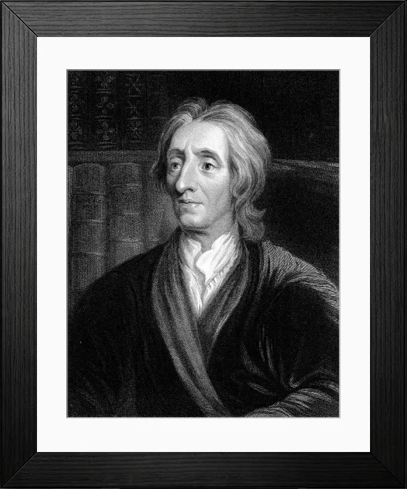 Framed Print : John Locke, English philosopher, c1680-1704. Artist: Sir Godfrey Kneller Framed Print : John Locke, English philosopher, c1680-1704. Artist: Sir Godfrey Kneller