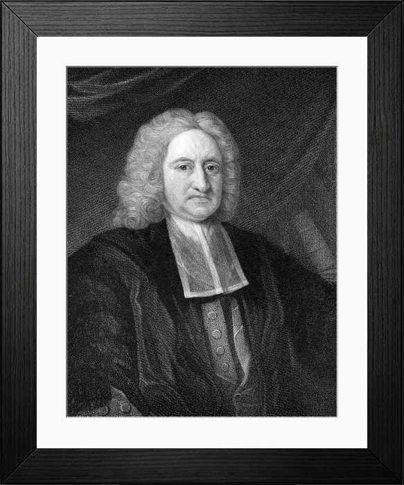 Framed Print : Edmond Halley, English astronomer and mathematician Framed Print : Edmond Halley, English astronomer and mathematician