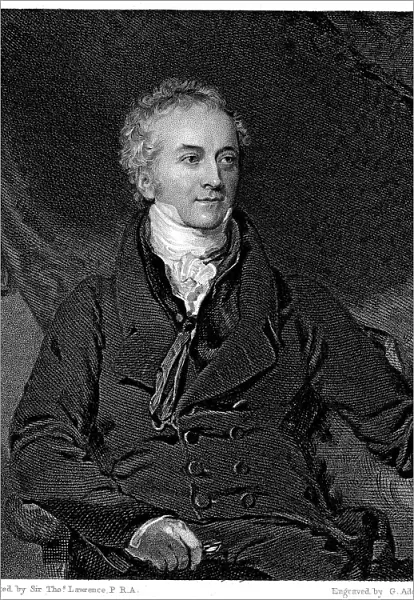 Thomas Young, English physicist and Egyptologist. Artist: GH Adcock