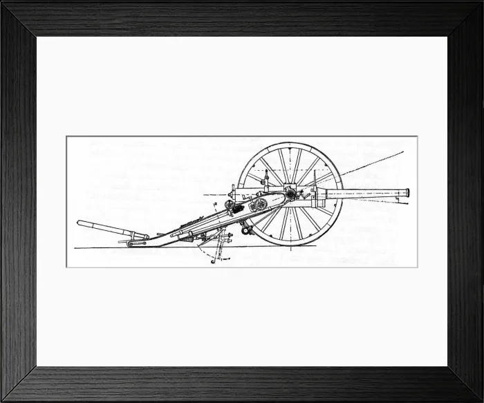 Framed Print : Creusot quick-firing field gun, Boer armoury, c1900 Framed Print : Creusot quick-firing field gun, Boer armoury, c1900
