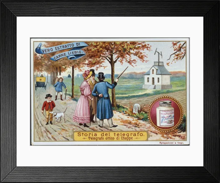 Framed Print : Claude Chappe (1763-1805), French engineer and inventor, c1900 Framed Print : Claude Chappe (1763-1805), French engineer and inventor, c1900