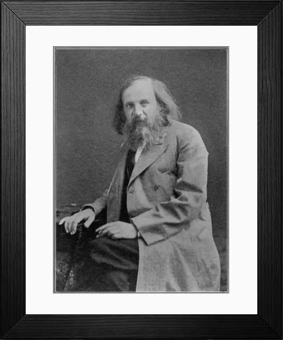 Framed Print : Dmitiri Ivanovich Mendeleyev (1834-1907), Russian chemist, c1900s Framed Print : Dmitiri Ivanovich Mendeleyev (1834-1907), Russian chemist, c1900s
